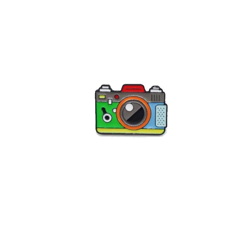 Manufacturer Customizable Cute Fashion Game Console TV Radio Soft Enamel Lapel Pin Badge Custom Camera Hard Enamel Pin
