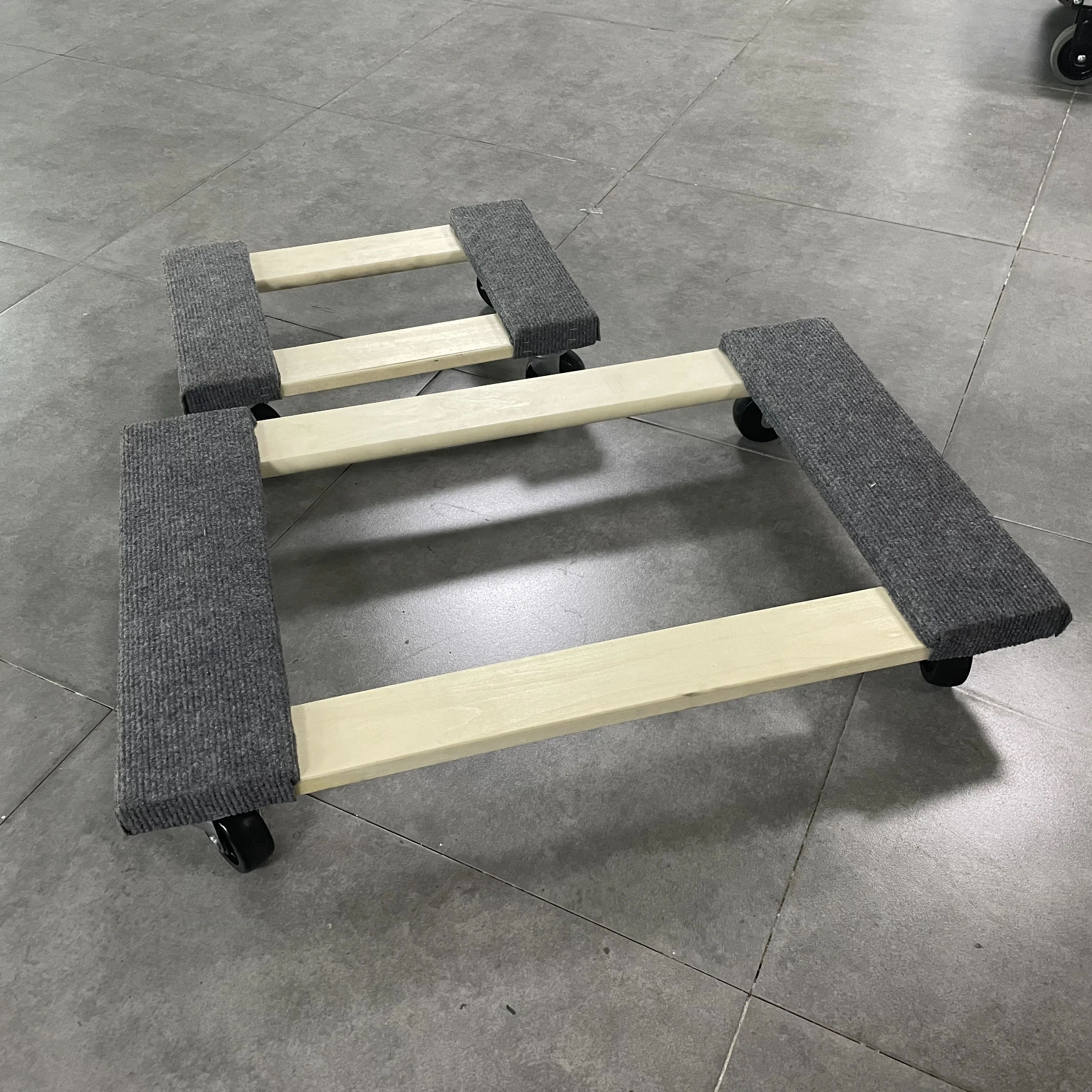 Four Wheels Platform Mover Wooden Cargo Dolly 150kg Manufacturer Capacity