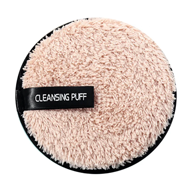 
Microfiber Cloth Washable Make-up Removal Pads Face Cleansing Makeup Lazy cleansing powder puff 