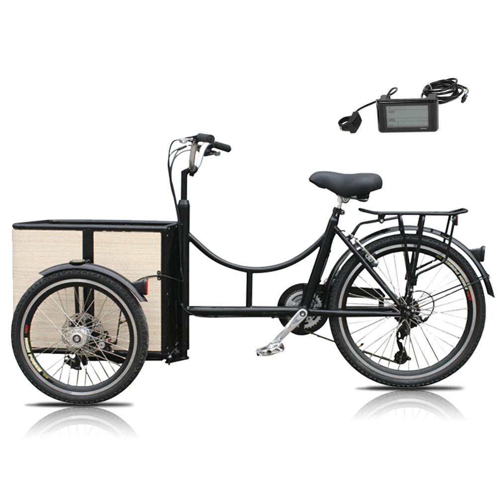  Один kuake быстрая доставка 20 дюймов 48V 500W 13Ah литиевая батарея 3-х колесный Электрический грузовой трицикл фара для