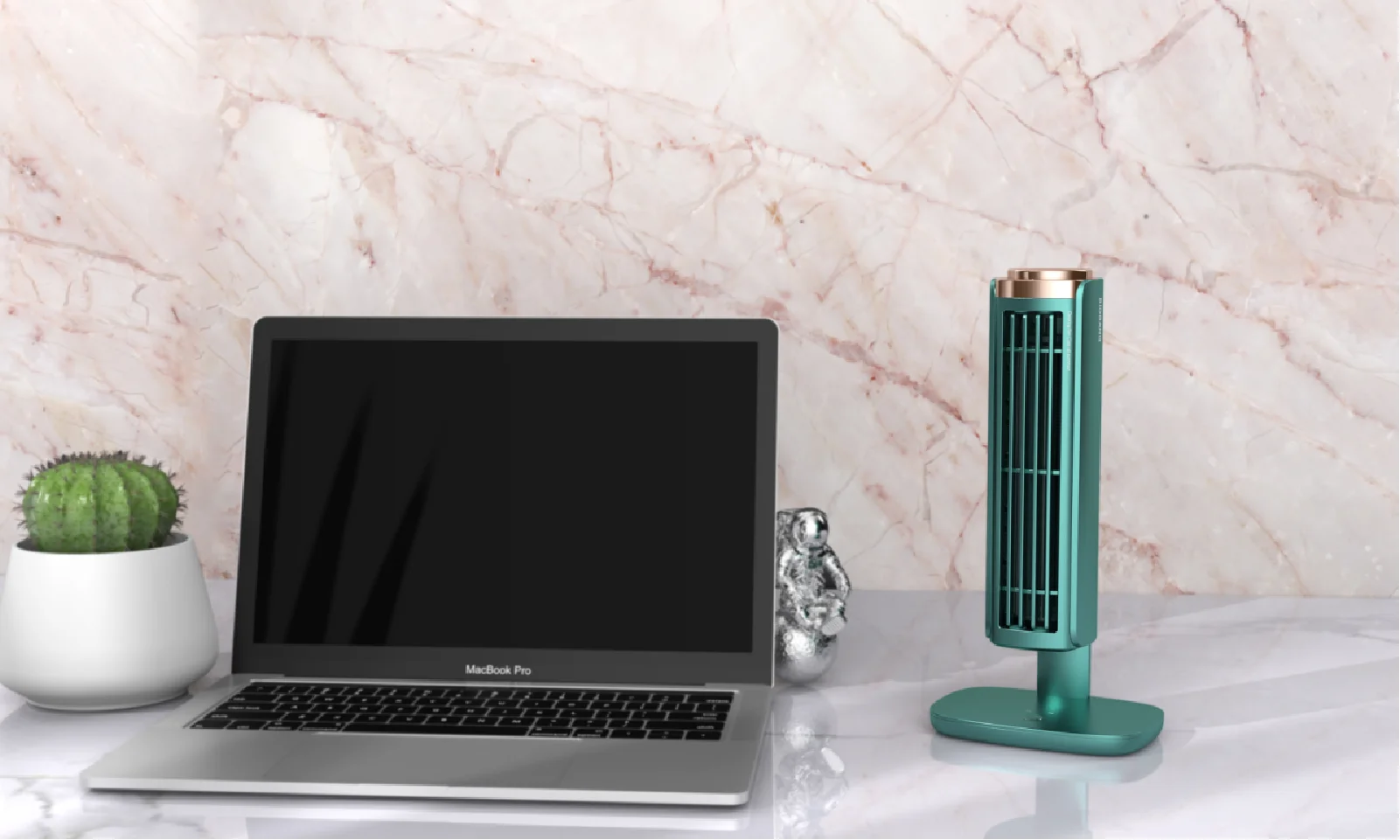 2022 Hot selling desktop silent three gears wind speed air cooling bladeless mini usb tower table fan