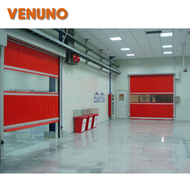PVC High Speed Fast Roller Shutter Door for Factory Warehouse Clean room with High Quality Automatic