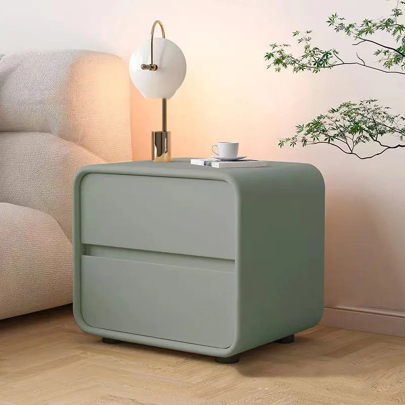 Creative and simple bedside cabinet, installation free, luxurious and simple, modern solid wood small bedroom bedside table