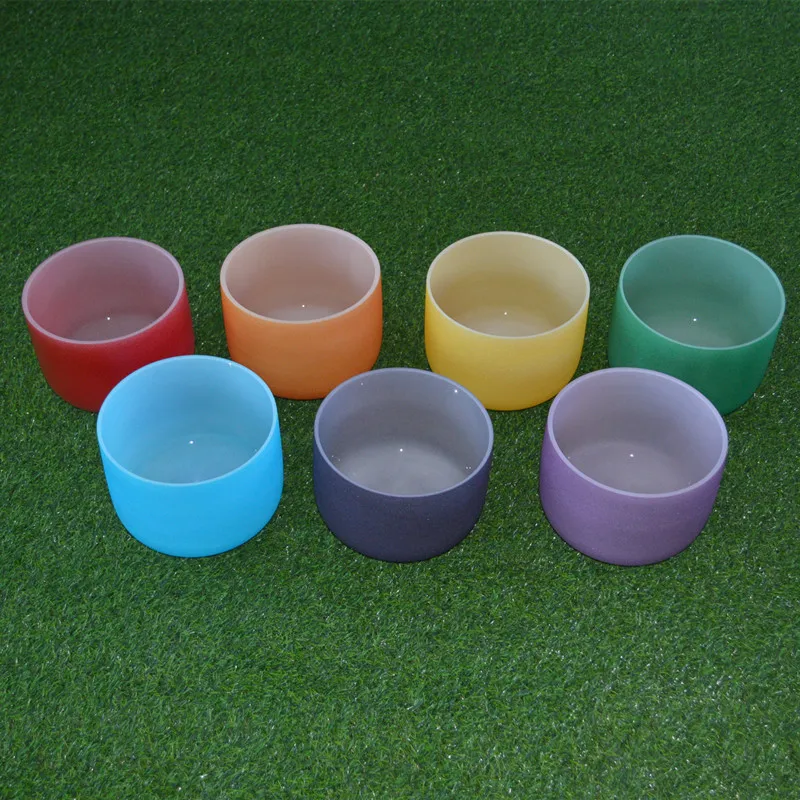 HF Custom Design Color Quartz Crystal Singing Bowl Set