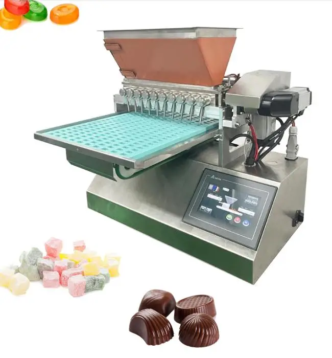 Latest style pop-up gummy candy making line jelly gummy candy sweets candies depositor making