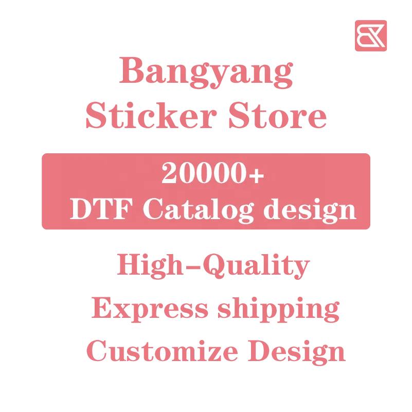 Wholesale Custom Brand logo t Shirt Dtf Transfer Ready to Press Transfer Dtf Print for Garment Heat Transfer Tickers