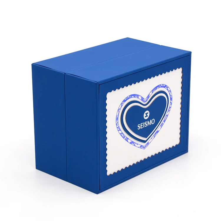 Creative Luxury Eco Friendly Cardboard Special Paper Double Watch Gift Box Case Structure Packaging Custom Design
