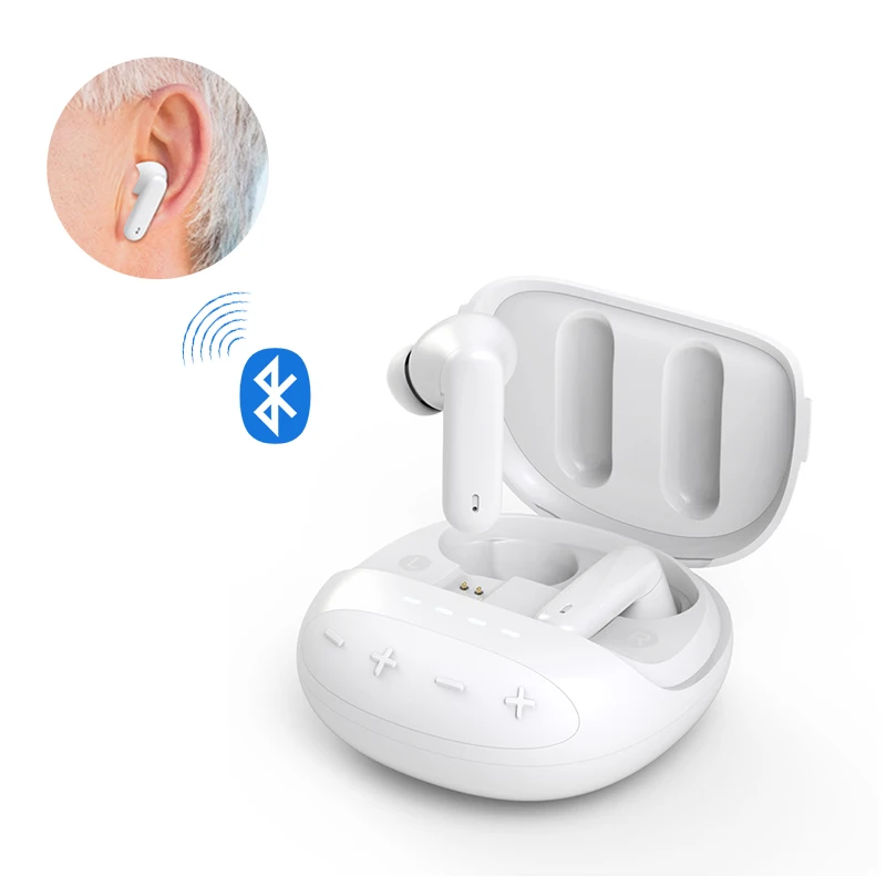 16 channels Acceptable Rechargeable Sound Amplifier Bluetooth Invisible Deafness Hearing Aids Noise Cancelling Elderly