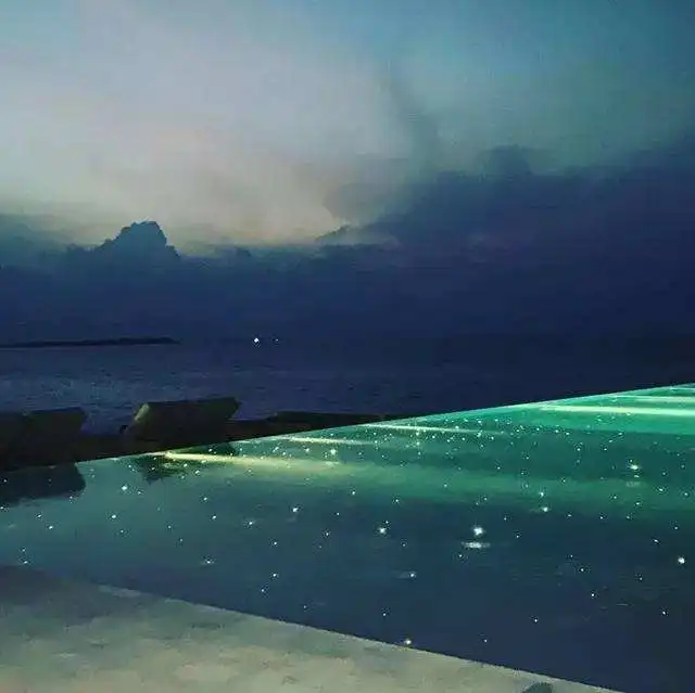 bright pmma multi core optic fiber swimming pool star sky effect decoration led lights under water light