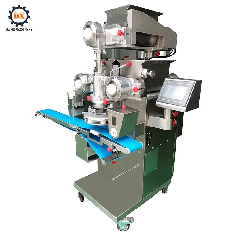 Automatic Double Fillings Encrusting Machine Colorful Fillings Mochi Ice Cream Machine Maker