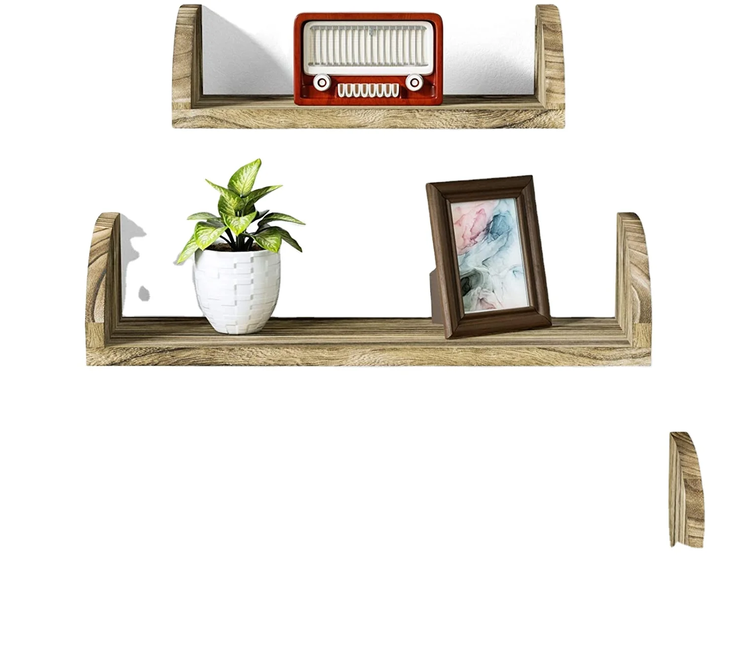 
Rustic Floating Shelves and Wood Wall Shelves Bundle 