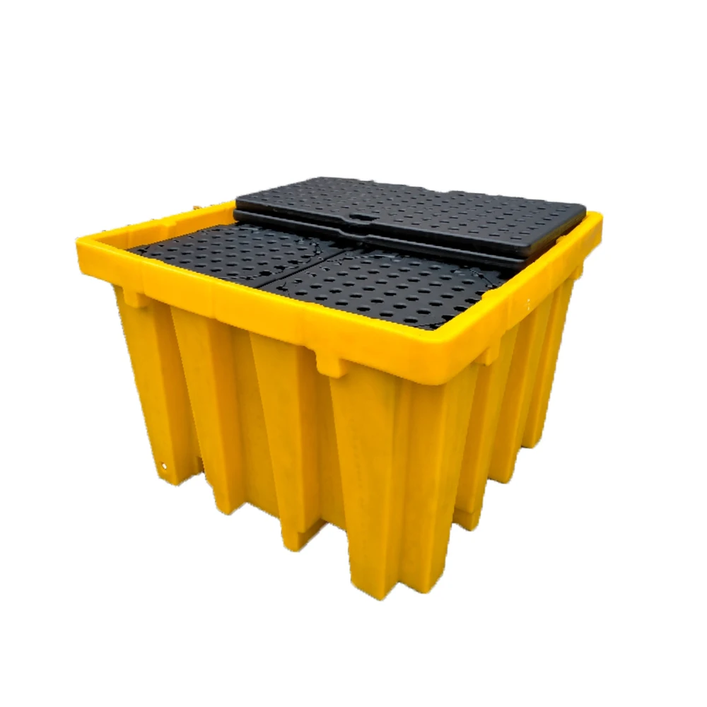 Longshenghe Secondary Containment 4 Drums Polyethylene 1300l Ibc Container Plastic Spill Pallet