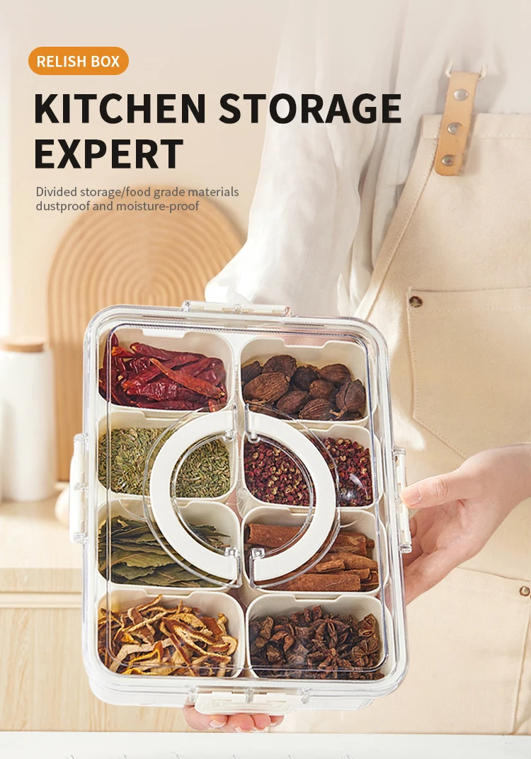 Aohea bpa free 4 8 compart portable travel snack containers stackable snackle box charcuterie container for fruit vegetablesalad