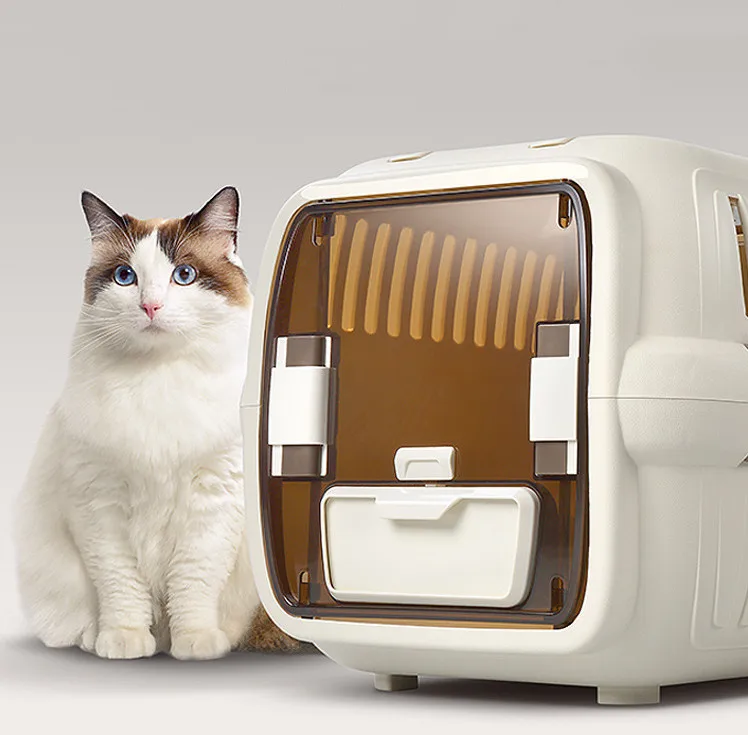 Elegant Cat Cargo House Multi Functional 10-16 kgs Weight Pet Cat Travelling Carrier Cargo House PCH081001
