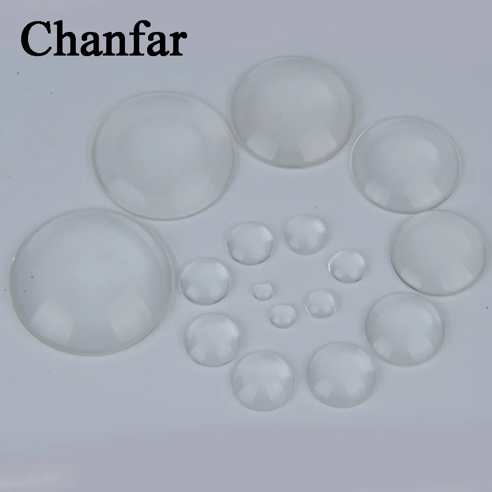 10mm Transparent  Round Clear Glass Domed Cabochons Accessories Jewelry