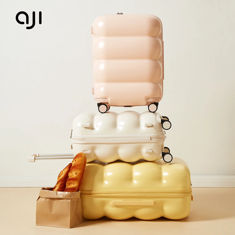 Aji Travel Valise Luggage Suitcase Bag Lightweight TSA Lock Fashion Stylish Smart Suitcases Carry On Luggage for kids