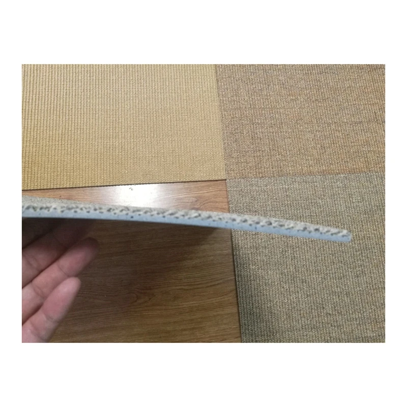 50x50cm sisal carpet tiles, sisal carpet tiles with PVC rubber backing