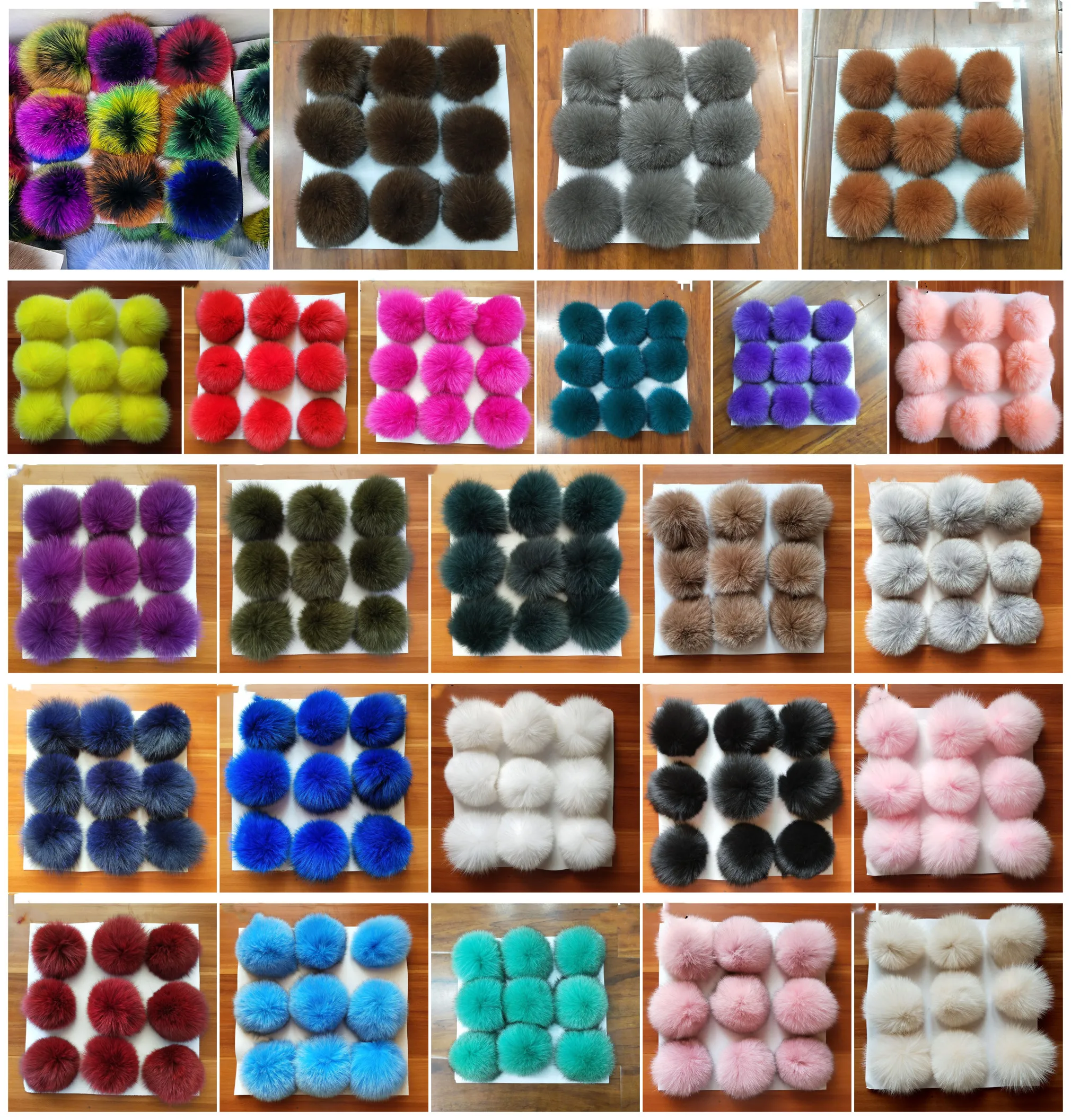Круглые пушистые Помпоны из натурального Лисьего меха енота на заказ 9 см 8 10 15 18 12 экологически чистые помпоны своими руками