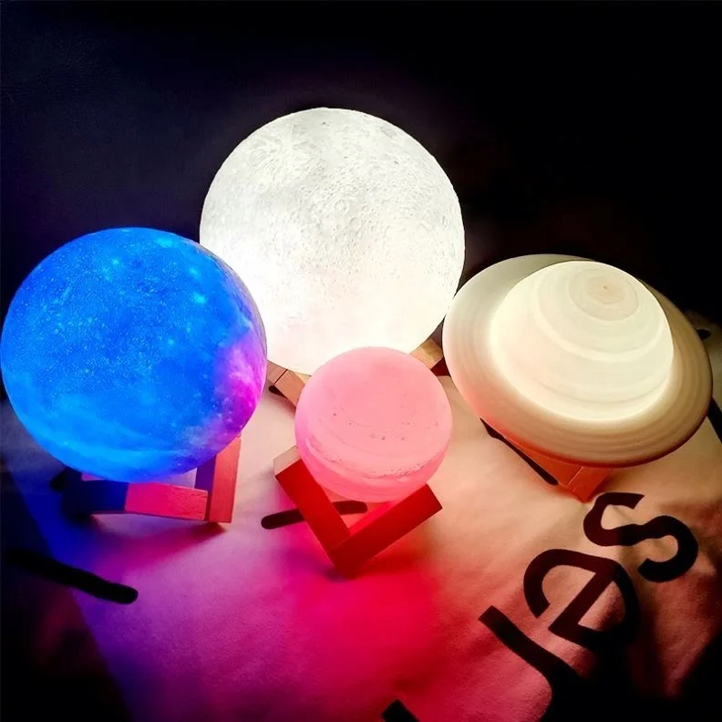 Night Light Rechargeable Touch Control Colourful Lighting Children 3D LED Night Light//