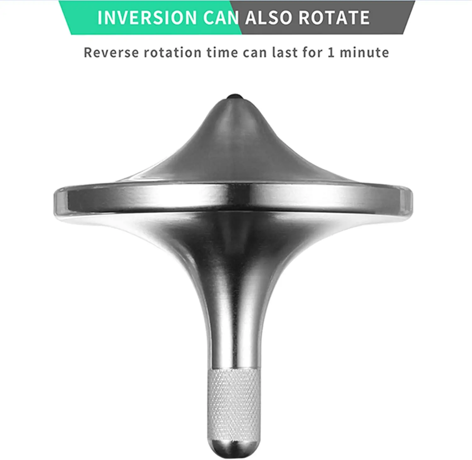 Original Factory Silver Metal Spinning Top Spin Forever Kids Toy