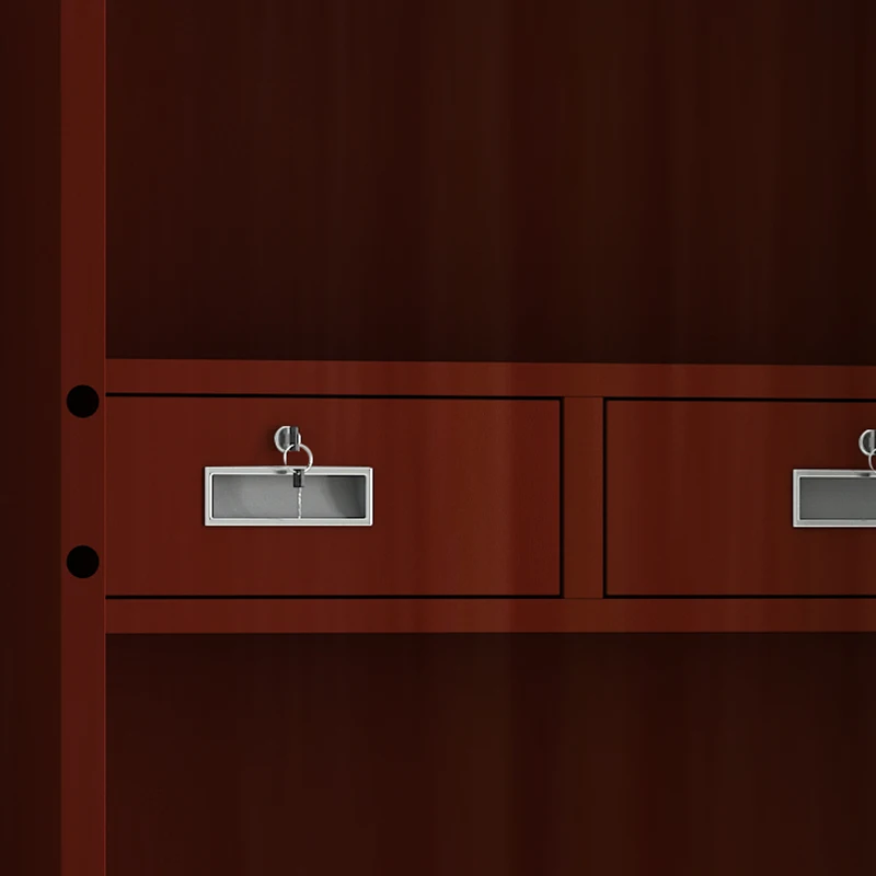 Large Vertical Steel File Security Storage Fingerprint Lock Cabinet 2 Door Office Government Document Storage Safe Cabinet