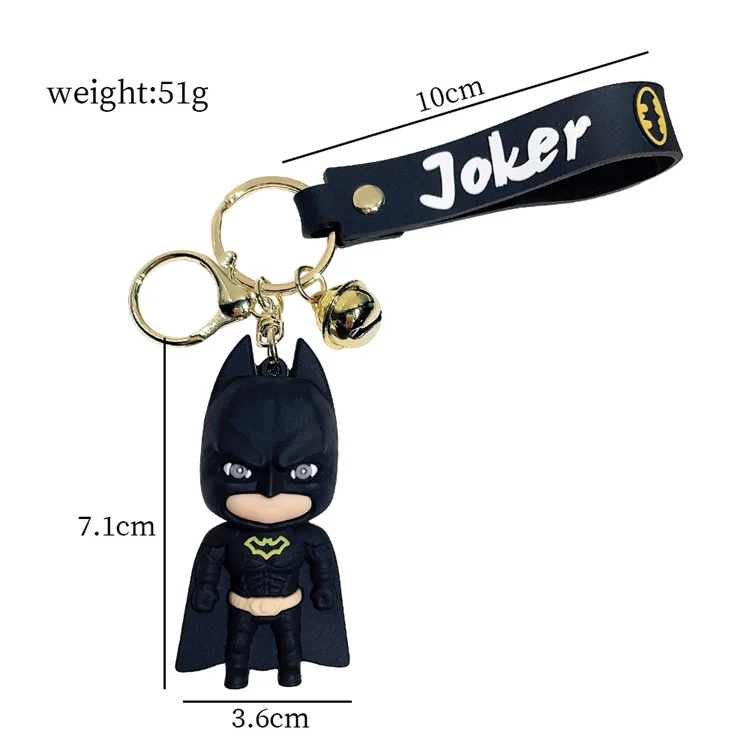 Jokers Keychain Superheros Batmans Harley Quinn Doll Car Keychain Pendant Crane Machine Small Gift