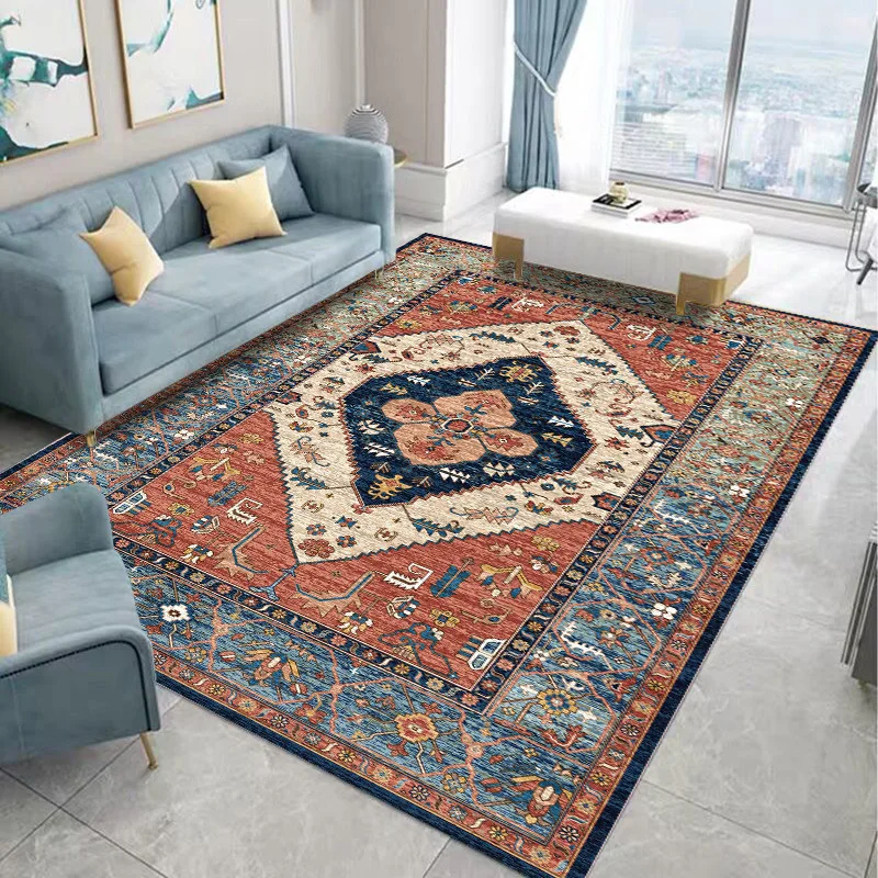 Wholesale Polyester Modern Household Custom Turkish Living Flooring Room Large Carpets Mats and Rug