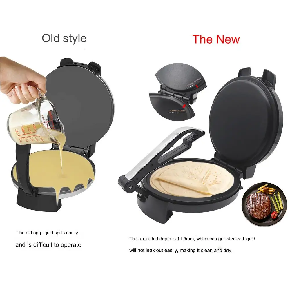 chapati tortilla making machine roti maker home Pan diameter: 26-28cm thin roti maker