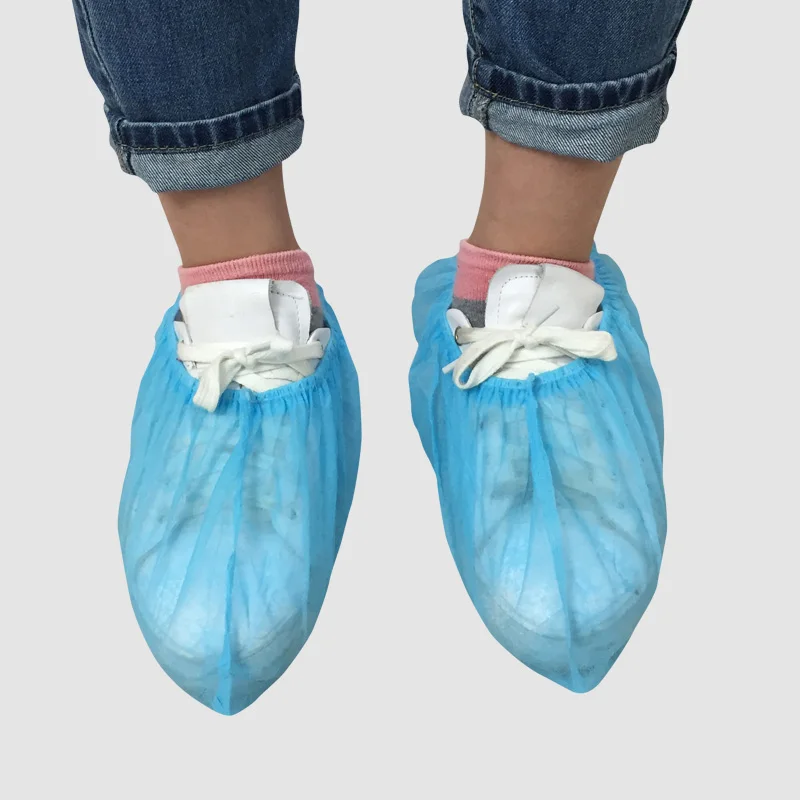 Wholesale Disposable Non Woven Shoe Cover Anti Slip Waterproof Rain Cover for Hospital