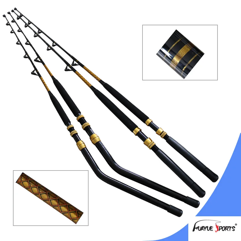 Trolling Fishing Rod Pacific Aluminum Reel Seat Boat Saltwater Rod