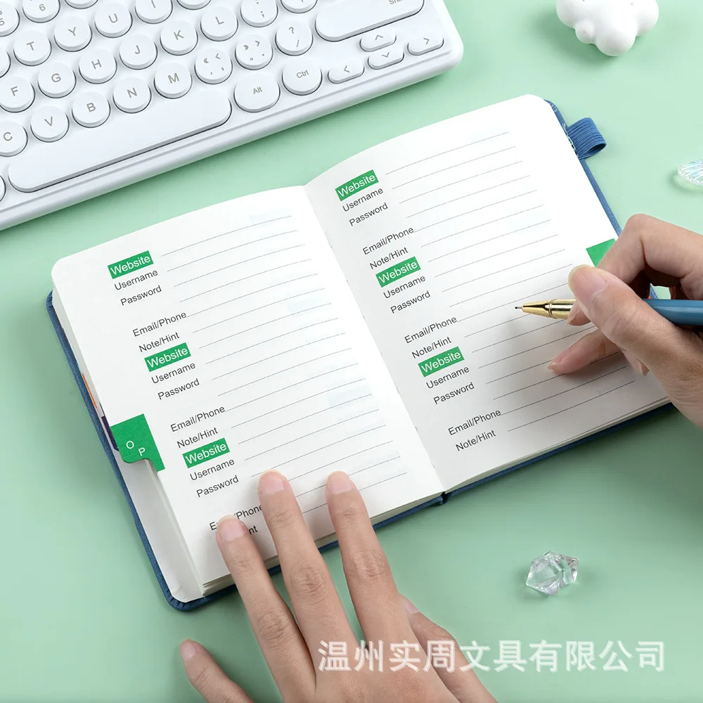 High quality Customizable LOGO notebook Elastic band Pen holder Waist Seal Minutes of meeting office supply