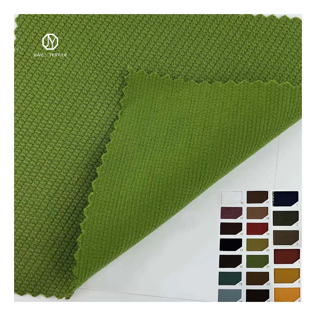 Good quality 320gsm super soft 65 polyester fiber 32 rayon 3 spandex dyed twill knit fabric for clothing pants