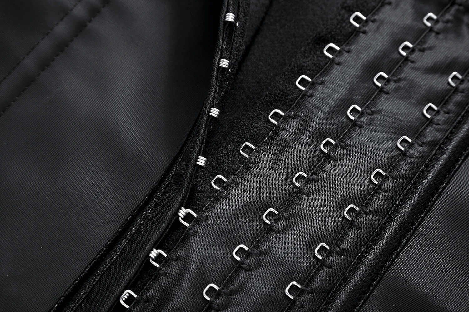 LangQin body shaper vest 2 double belt with hooks design latex Back support waist trainer vest with zipper