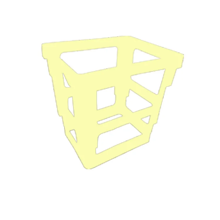 Holland auction bucket extension for fresh cut flowers display extension pp suitable for bucket white and beige