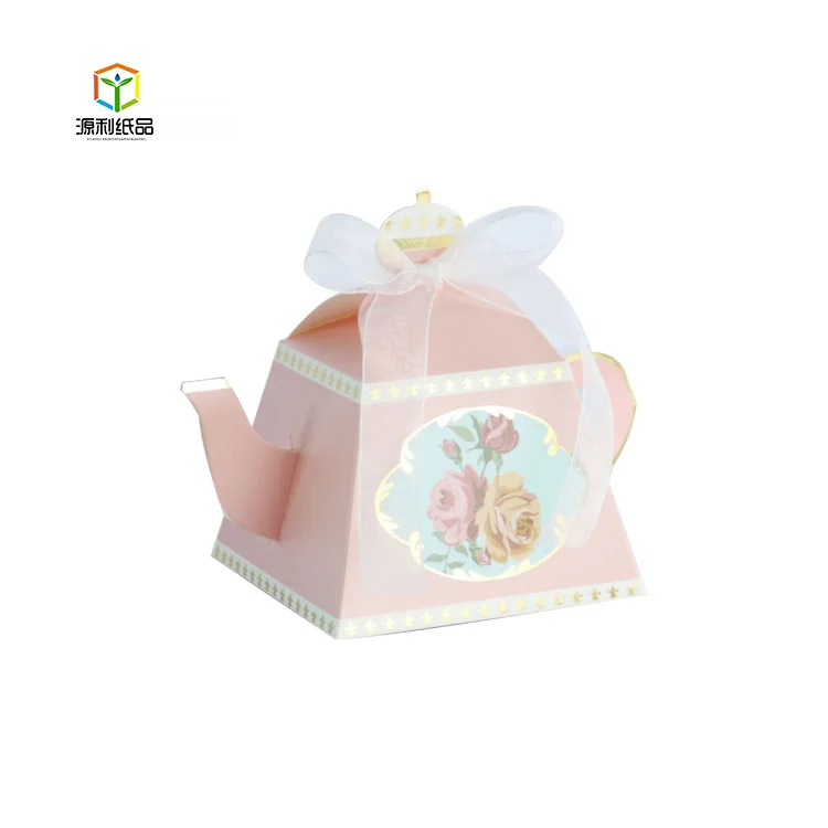 
Favor Packaging Gift Box Wedding Candy Box for Wedding Party Teapot Shaped Blue/pink/red / Customized Paperboard Cardboard R0003 