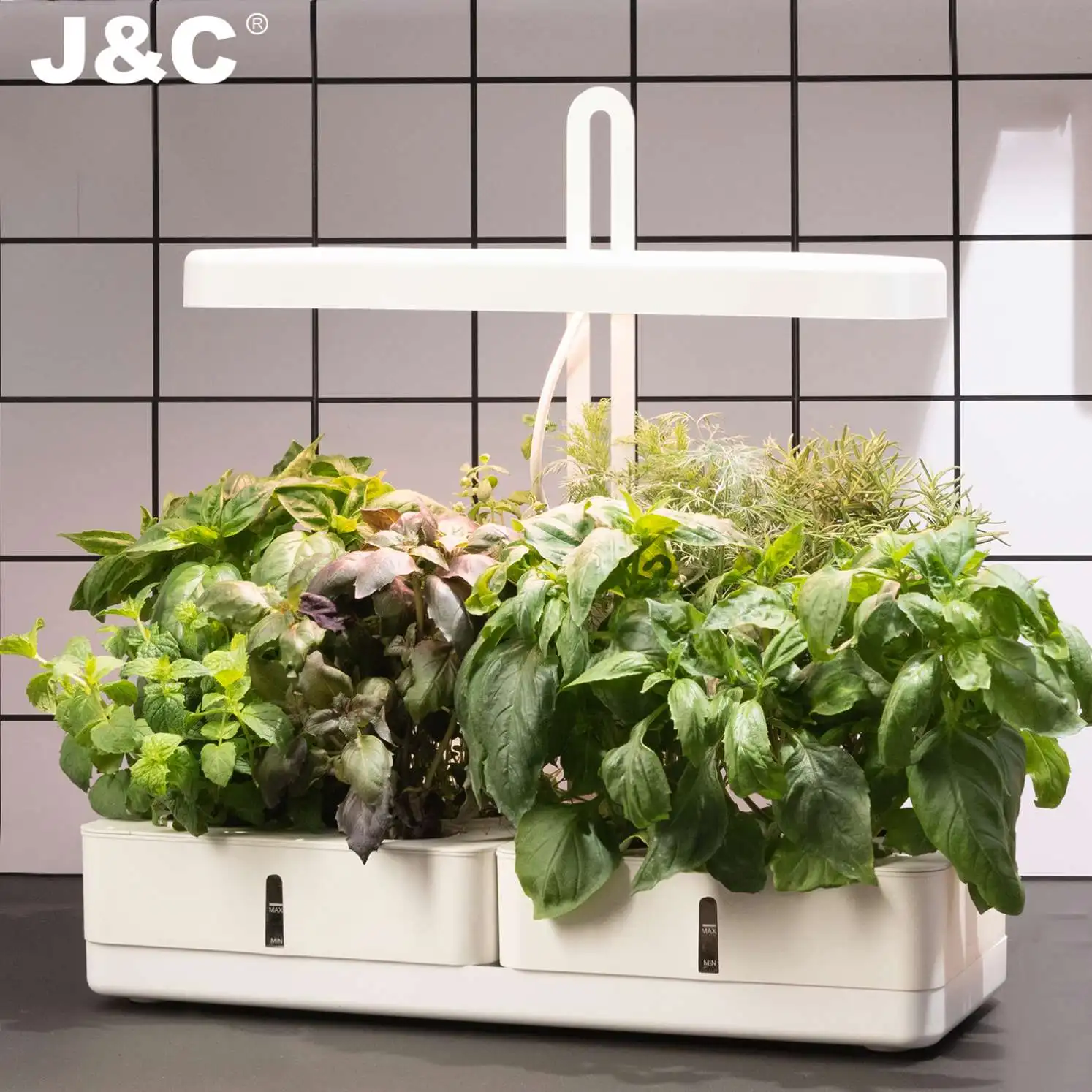 J & C Minigarden Gelulv с Умной почвой, умный садовый гидропонный умный горшок для растений, комнатный набор для сада, 2021