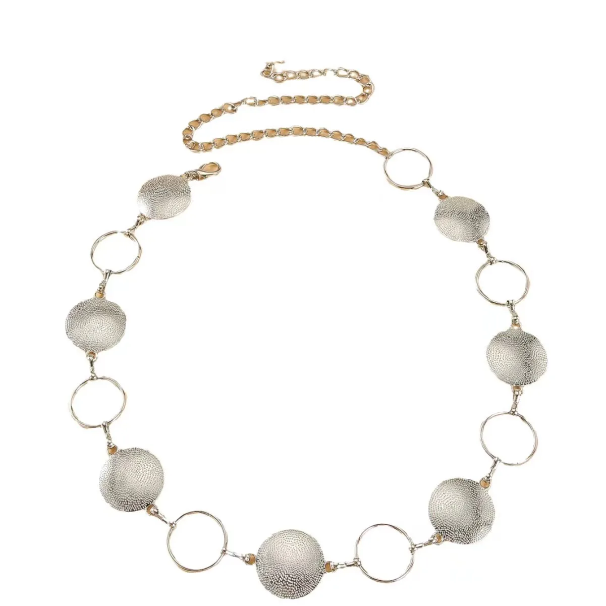 Lady Round Circle Badge  Concho Dress Decoration Chain Belt