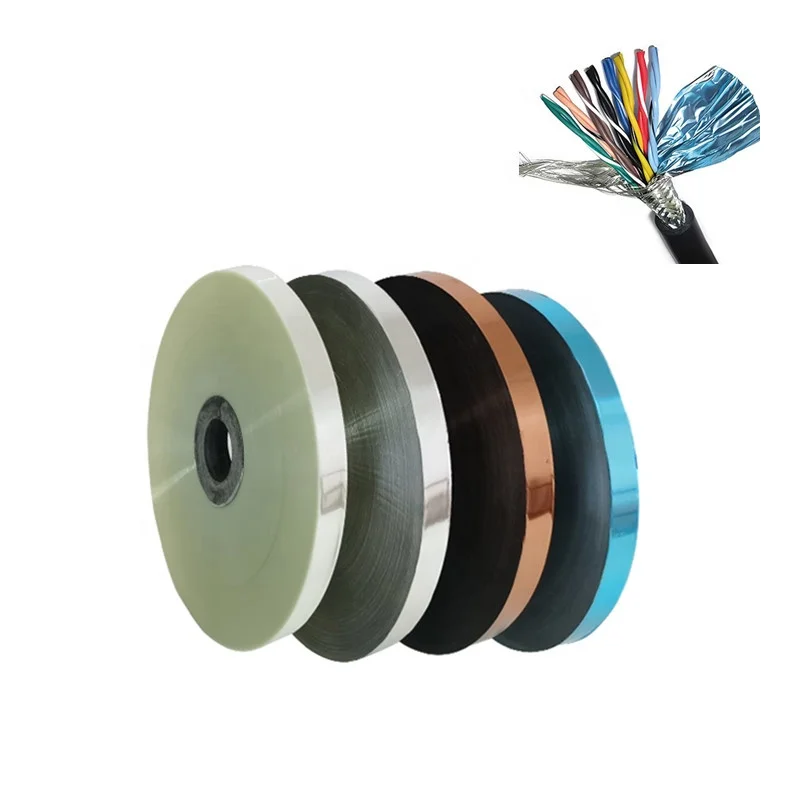 25mic Thickness customize color Aluminum Mylar Film For Cable Shielding