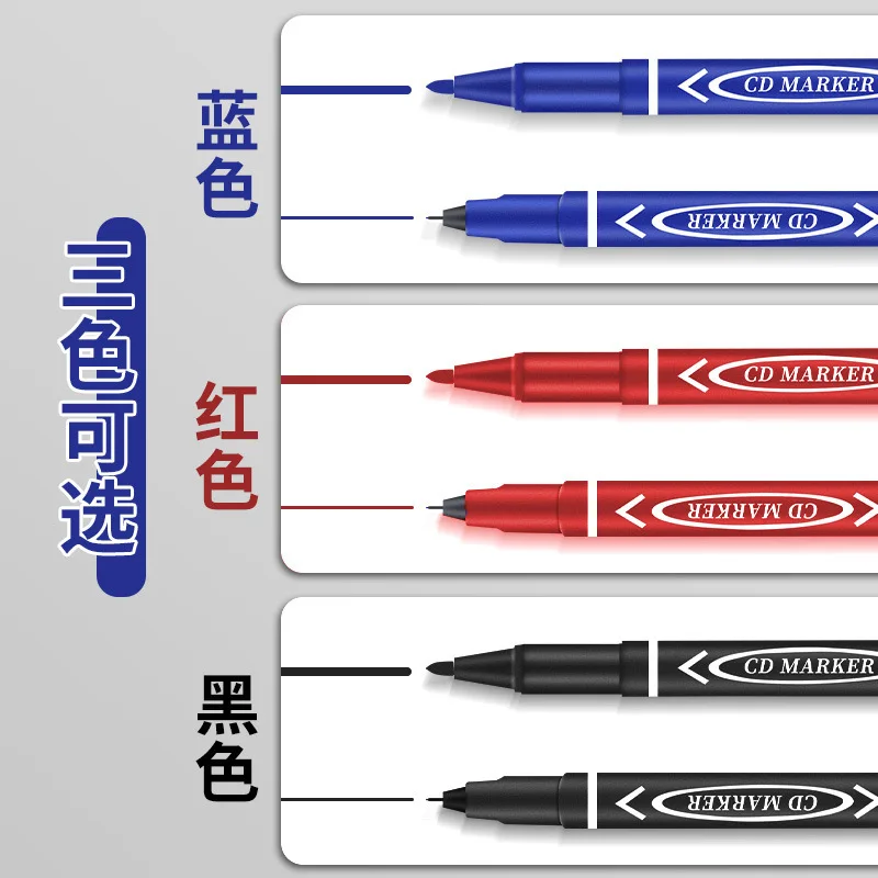 Writing Black Pen Small Dual Tip Marker Pens Quickly Dry Art Marker Pen Ultra Fine Blue Red Black Permanent Marker