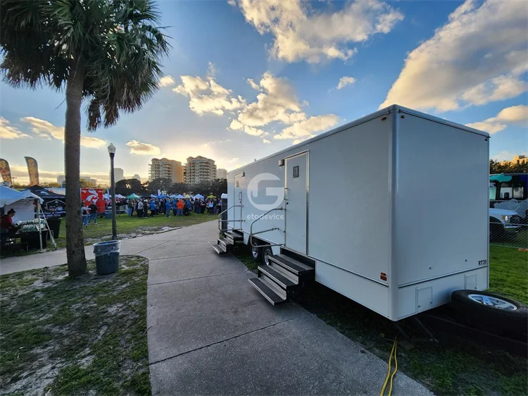 YITUO Mobile Restroom Cabin Practical VIP Mobile Washrooms Restroom Trailers Portable Toilet Mobile Toilet Trailer