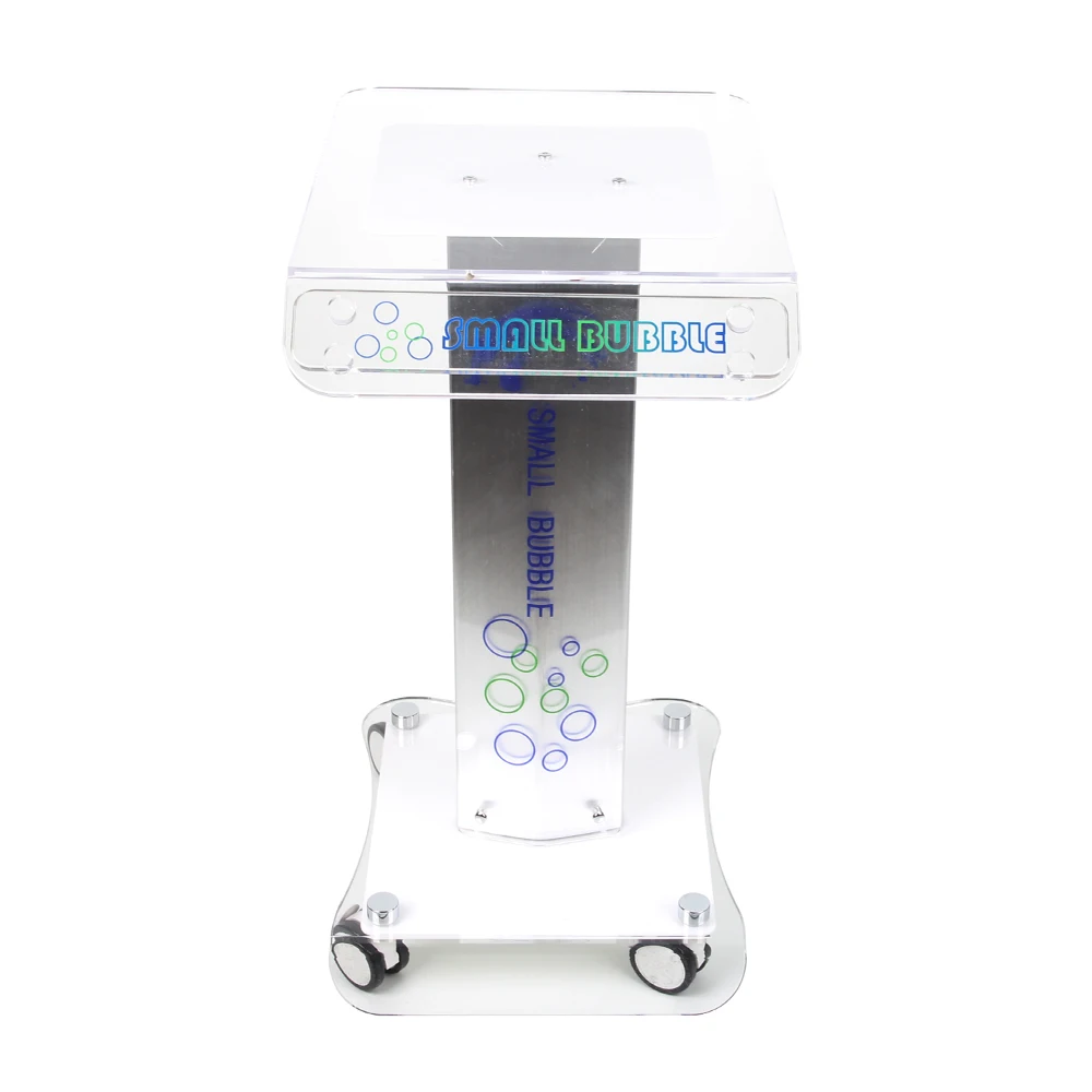 Прозрачная акриловая портативная тележка для салона красоты на 4 колеса