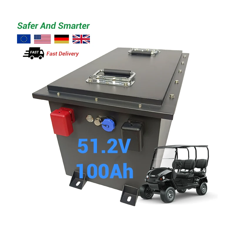 51.2V 100Ah Club Car Lead-Acid  Battery Maintenance Free 48v Electric Bag Golf Cart Battery Electric Lithiu Golf Cart Battery