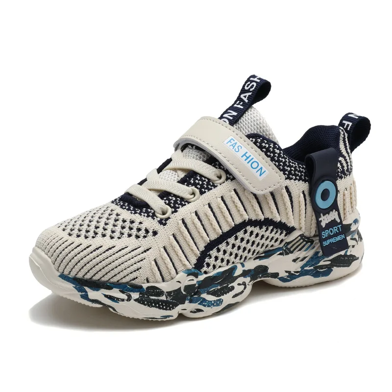 fashionable comfortable breathable soft cushioning and non-slip sneakers for children