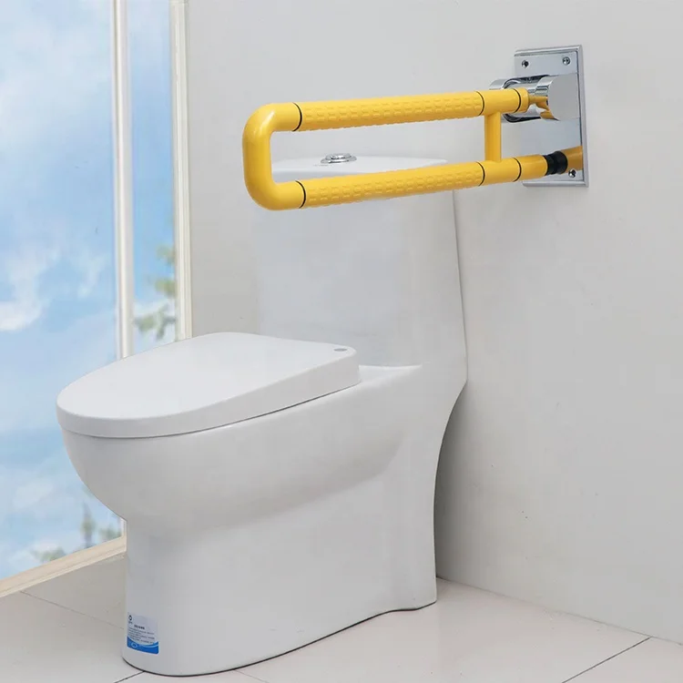 High Quality New Design Lifting up Grab Bar Folding bathroom handrail Installed next to the toilet