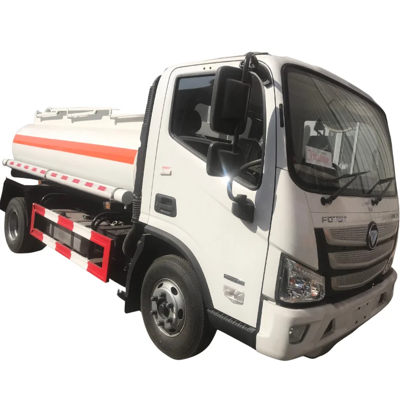 good price 5T 4*2 RHD Cummins engine FOTON AUMARK oil refueler tanker truck new 6KL fuel bowser tank truck price