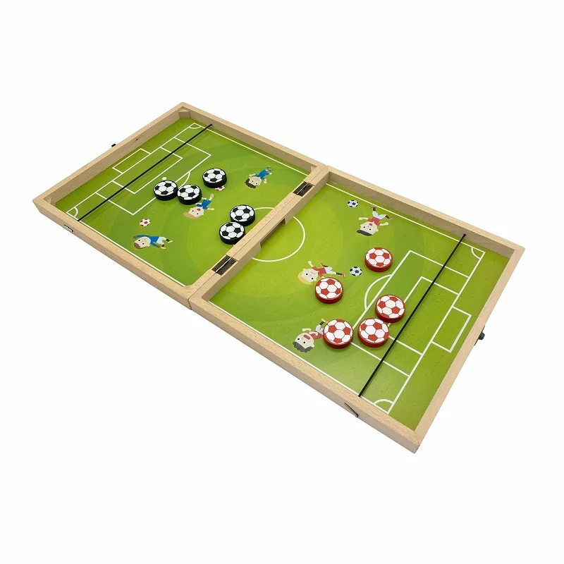 Multi-function fast sling puck family  Desktop Battle Wooden Hockey Game Winner Board Chess Games Slingshot Game Toys