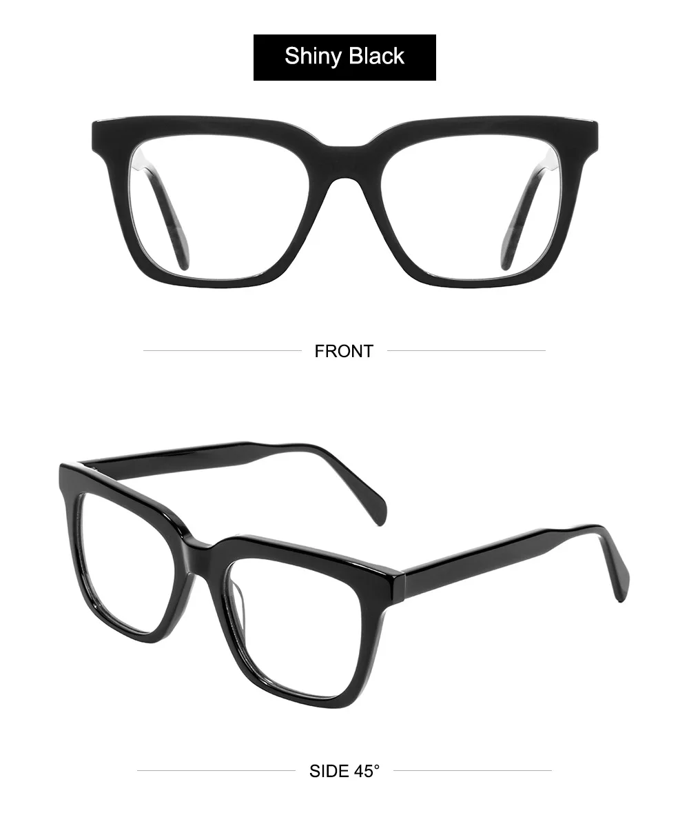 Customization Retro Acetate Glasses Unisex Combined Color Eyeglasses Frame Optical Glasses