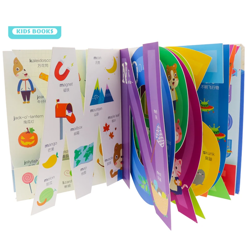 Early Educational Baby Coloring Hardcover Full Color Learning Story Cartoon Board Children Book Printing