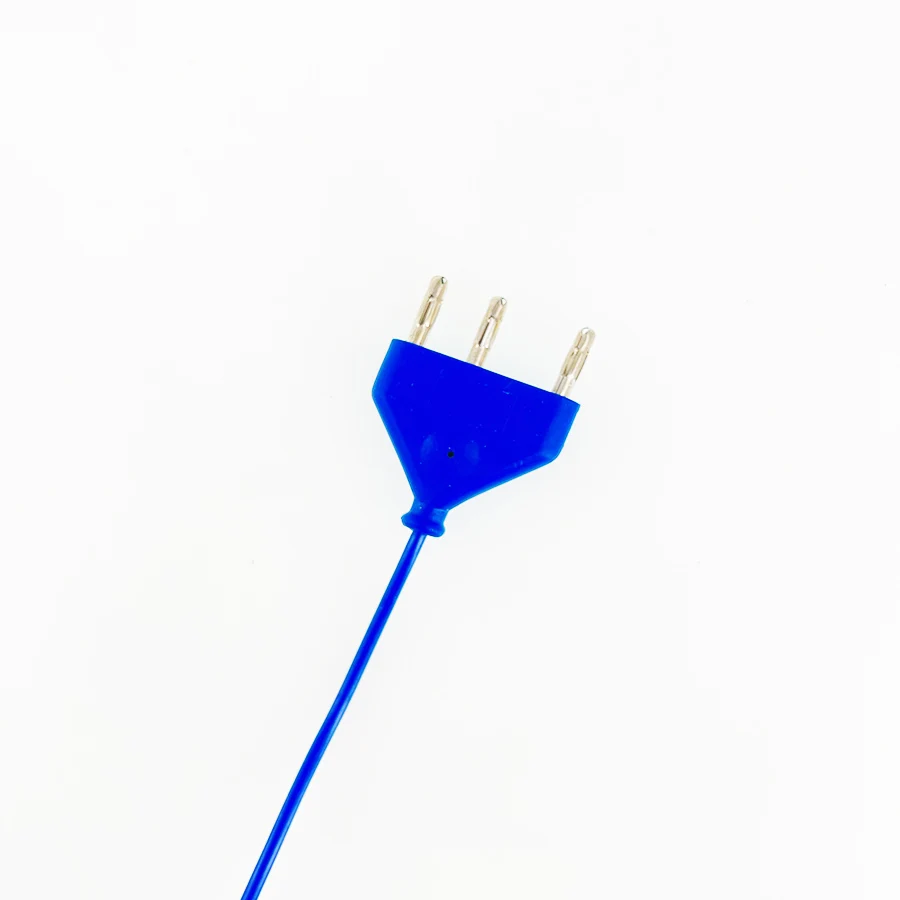 Factory Supply White Circle Button Medical Hand Control Disposable Electrosurgical Pencil with Blade