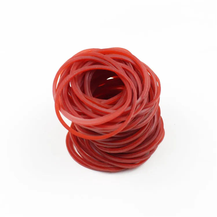 Factory direct sale Vietnam natural 32mm in diameter red high elastic natural rubber customizable rubber band